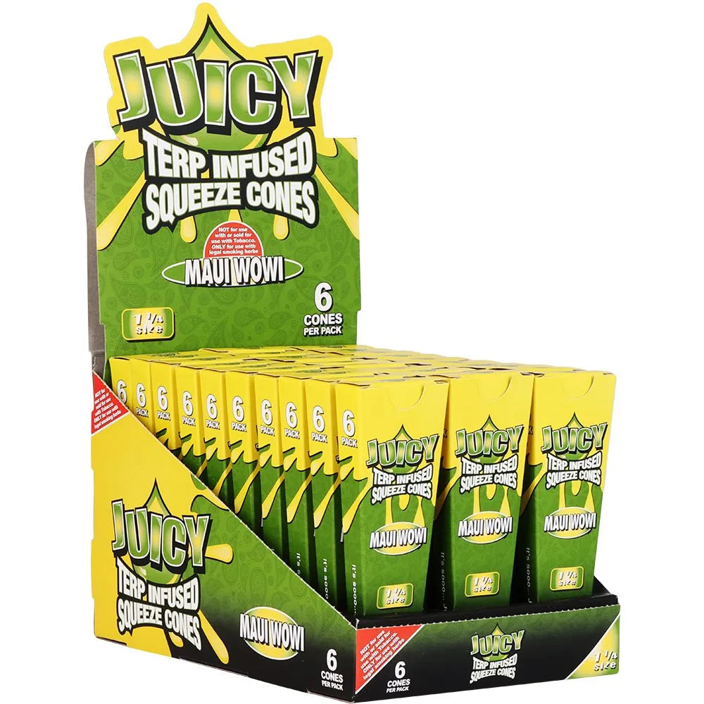 Juicy Terp Infused Squeeze Cones | Maui Wowi | 30pk Display, BDD Wholesale