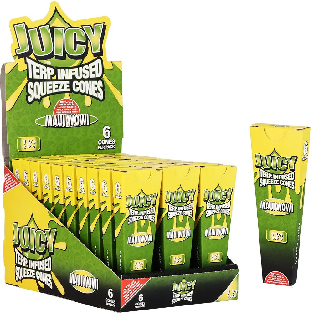 Juicy Terp Infused Squeeze Cones | Maui Wowi | 30pk Display, BDD Wholesale