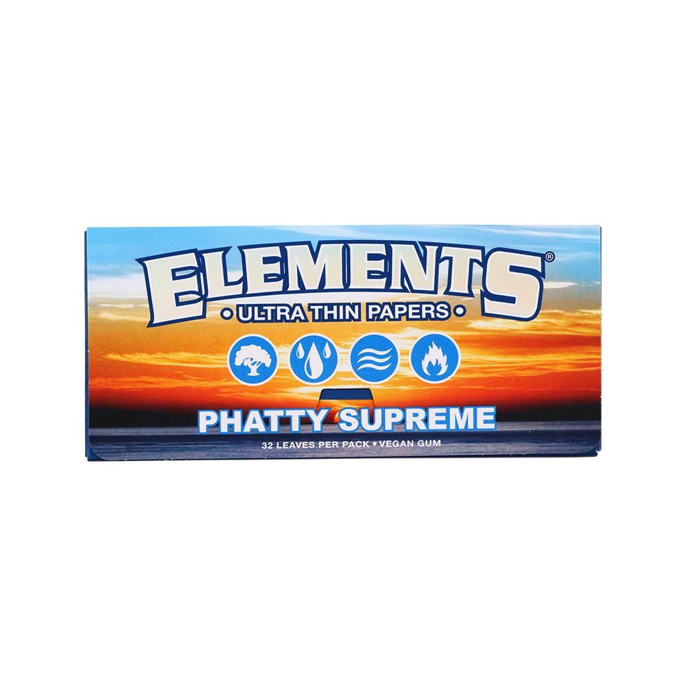 24PC DISPLAY Elements Phatty Supreme Rolling Papers, BDD Wholesale