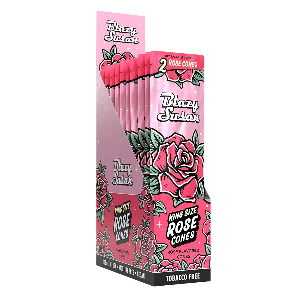 10CT DISPLAY - Blazy Susan Rose Cones - 2PK, BDD Wholesale