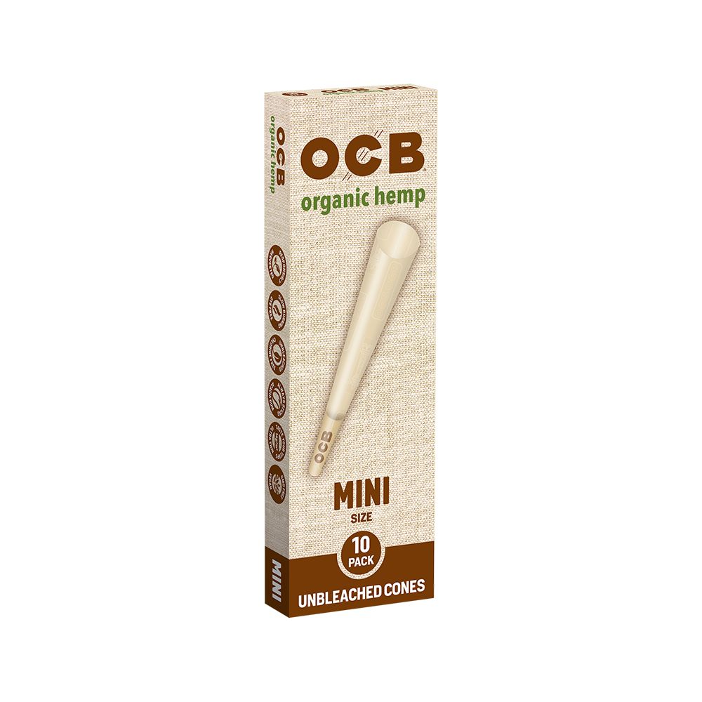 OCB Organic Hemp Pre-Rolled Cones | 24pk Display, BDD Wholesale
