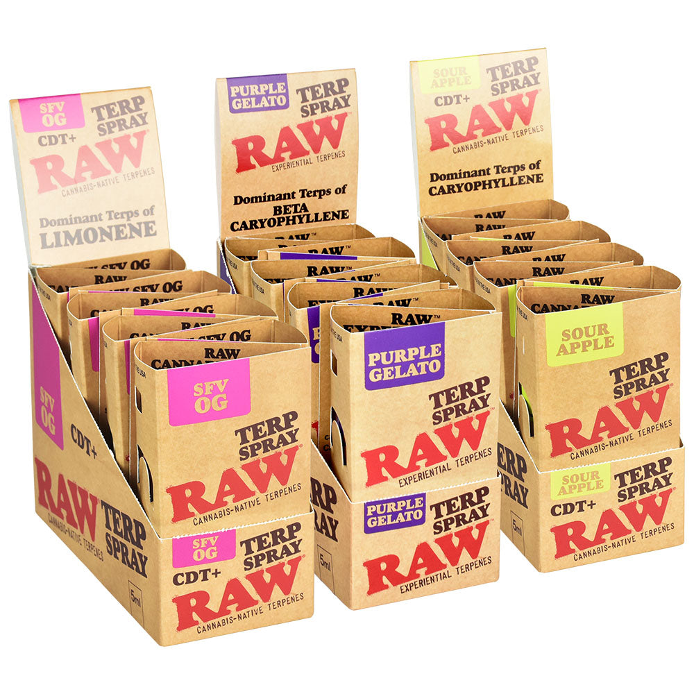 RAW CDT+ Terp Spray | 5ml | 8pc Display, BDD Wholesale