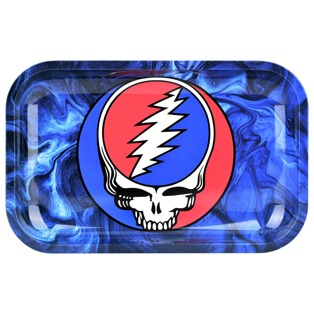 Grateful Dead x Pulsar Rolling Tray Kit | 11"x7" | Steal Your Face Swirls, BDD Wholesale