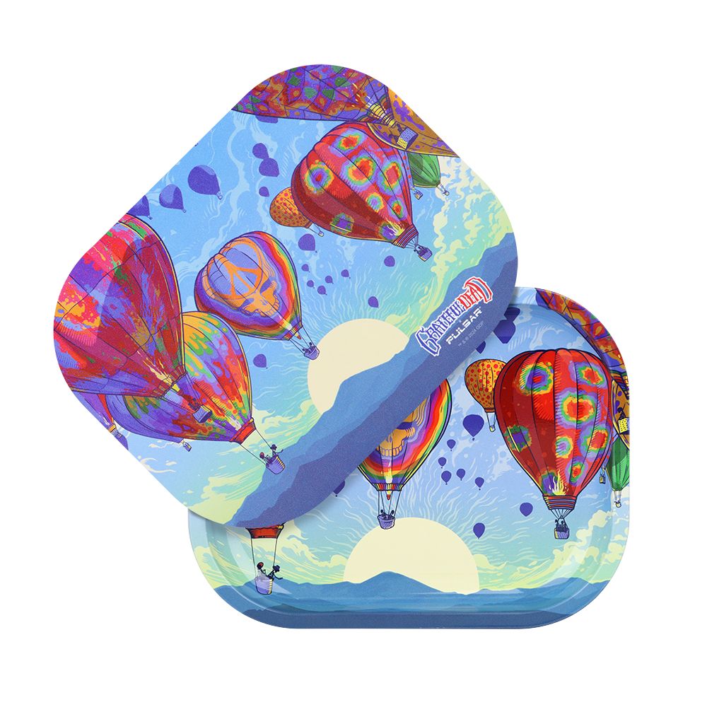Grateful Dead x Pulsar Mini Rolling Tray & Lid Kit - Hot Air / 7"x5.5", BDD Wholesale