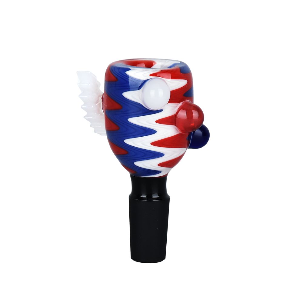 9CT DISPLAY - Grateful Dead x Pulsar Bolt Trippy Swirls Herb Slide - 14mm M, BDD Wholesale