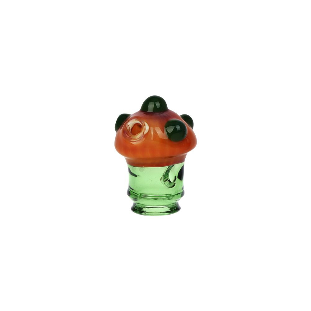 Pulsar Mushroom Glass Mouthpiece Attachment for Puffco Pivot w/ Display Stand - Colors Vary, BDD Wholesale