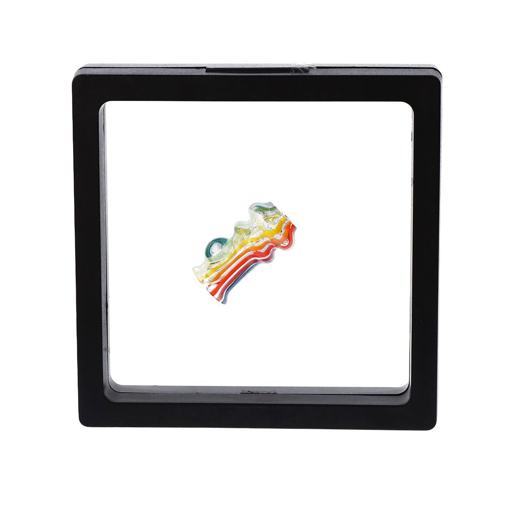 Pulsar Rainbow w/ Opal Glass Mouthpiece Attachment for Puffco Pivot w/ Display Stand - Colors Vary, BDD Wholesale