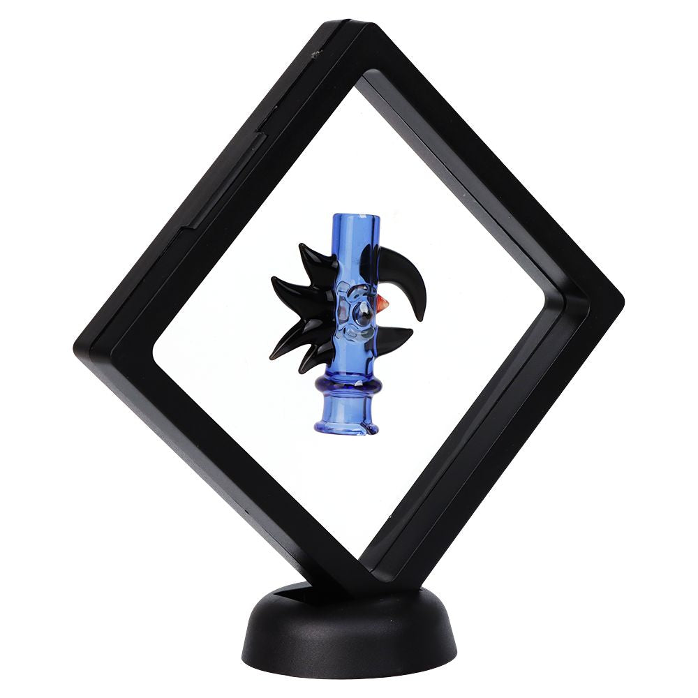 Pulsar Cockatoo Glass Mouthpeice Attachment for Puffco Pivot w/ Display Stand - Colors Vary, BDD Wholesale