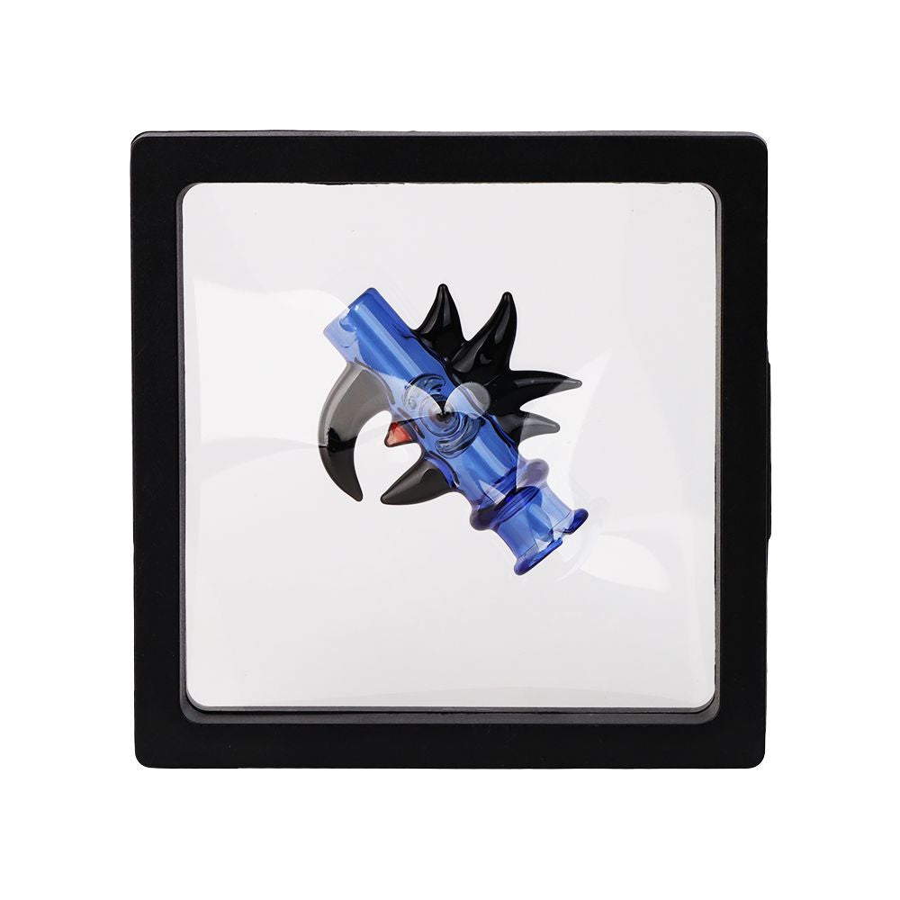 Pulsar Cockatoo Glass Mouthpeice Attachment for Puffco Pivot w/ Display Stand - Colors Vary, BDD Wholesale