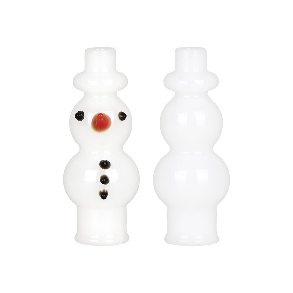 Snowman Glass Mouthpiece Attachment for Puffco Pivot, BDD Wholesale