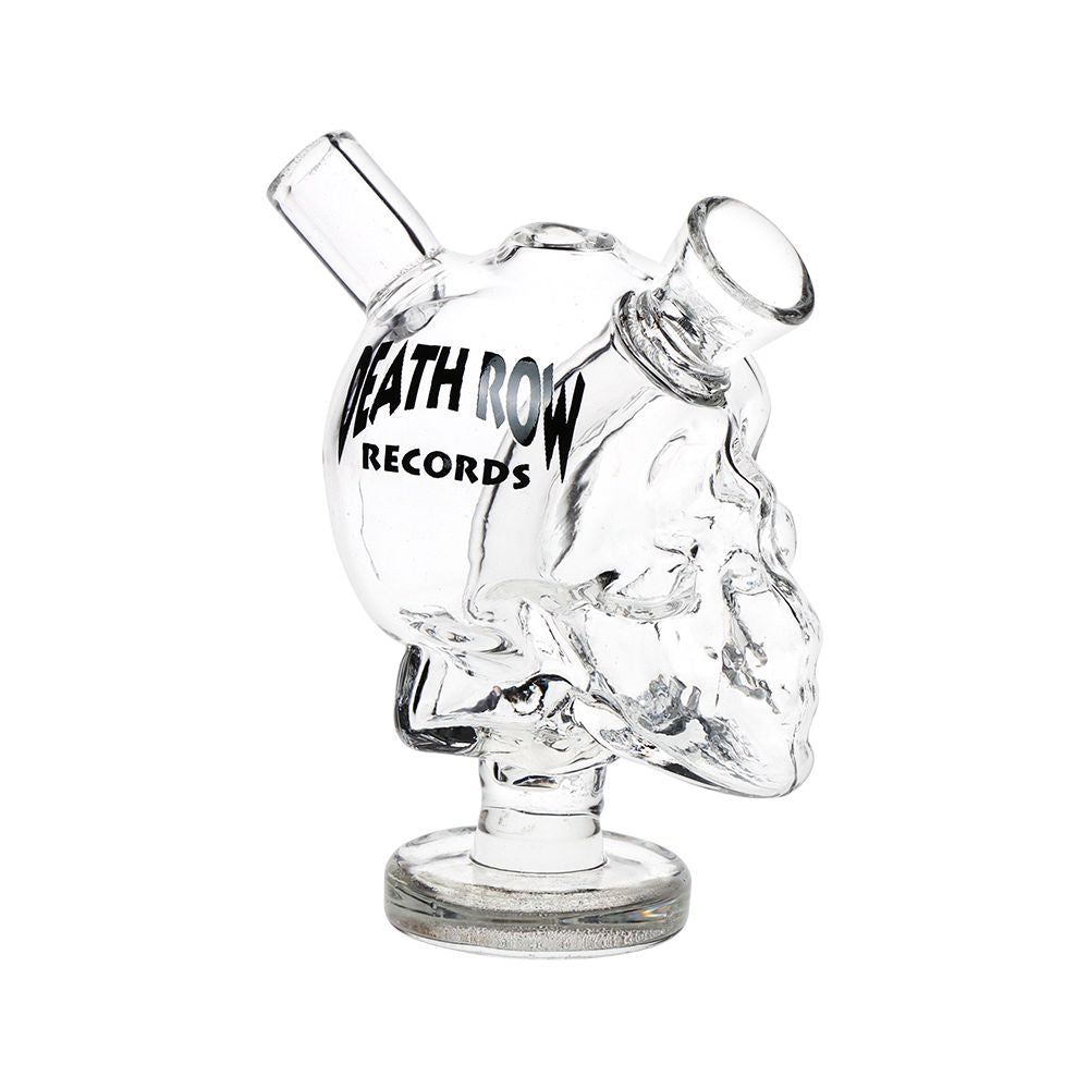 Death Row Records Skull Glass Blunt Bubbler | 2.75", BDD Wholesale