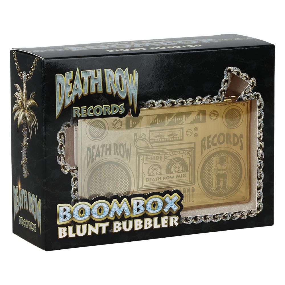 Death Row Records Boom Box Glass Blunt Bubbler | 5", BDD Wholesale