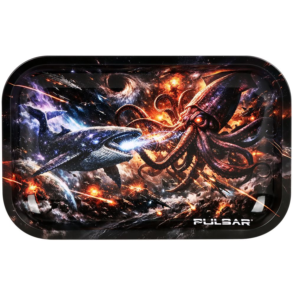 Pulsar Metal Rolling Tray - Ocean of Time and Space / 11"x7", BDD Wholesale