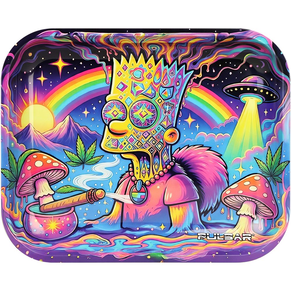 Pulsar Metal Rolling Tray - Bent Bartholomew / 13"x 11", BDD Wholesale