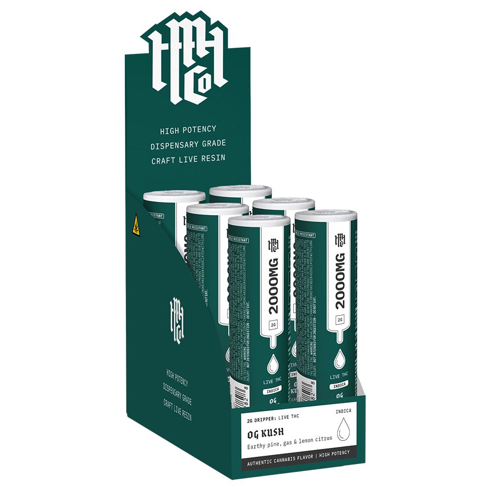 Modern Herb Co Total T Compliant Live THC Blend Dripper | 2g | 6ct Display, BDD Wholesale