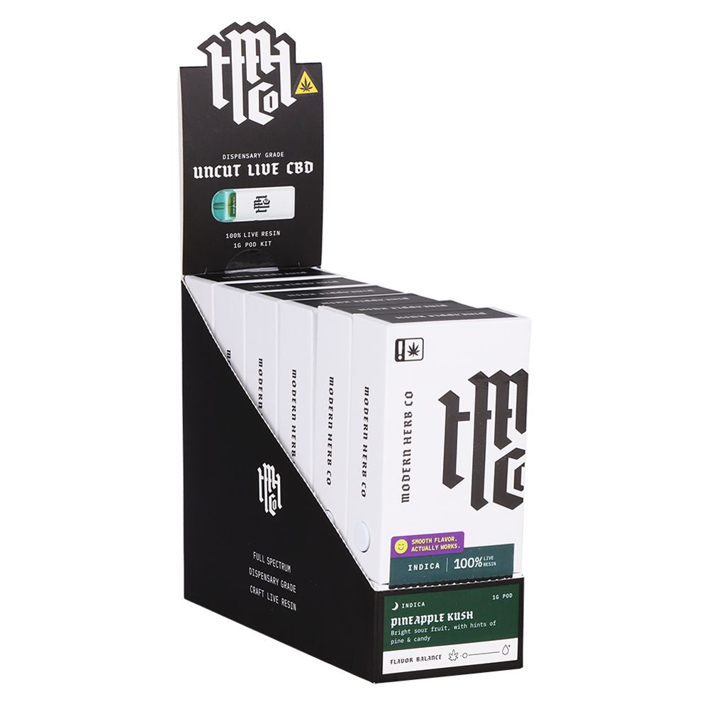 Modern Herb Co Live Uncut CBD Pod Starter Kit | 1g | 6ct Display, BDD Wholesale