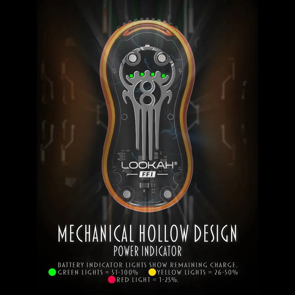 6CT DISPLAY - Lookah FF1 Race Car Variable Voltage 510 Vape Battery -500mAh, BDD Wholesale