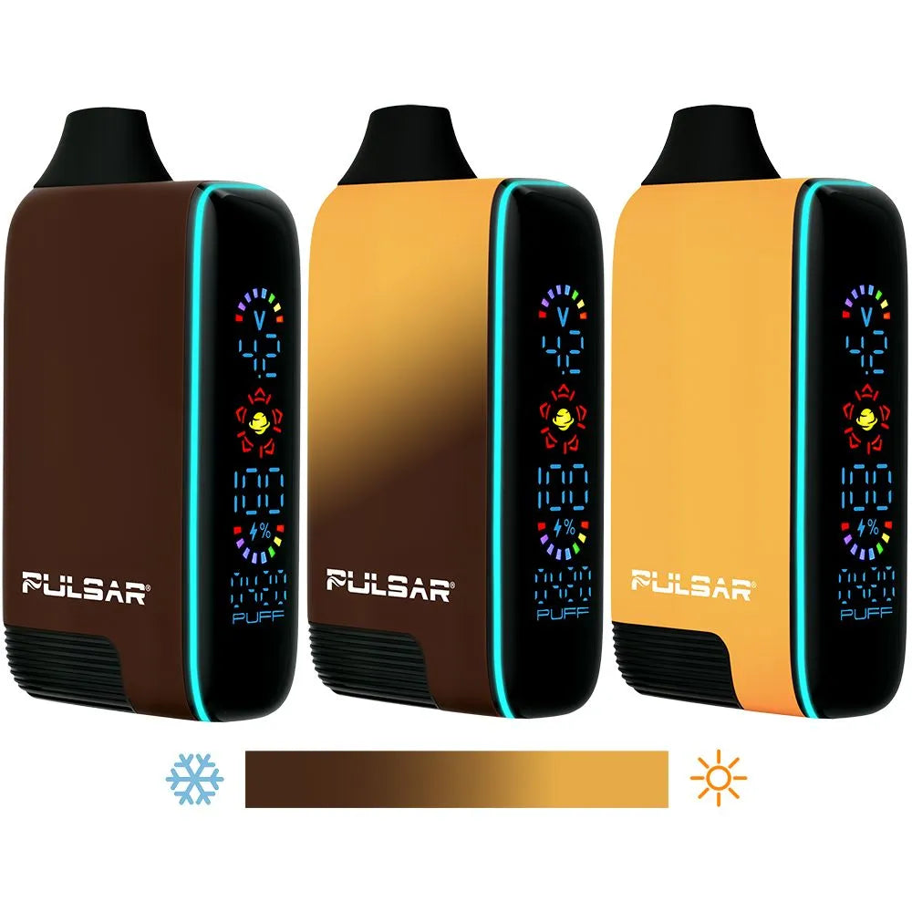 8CT DISPLAY - Pulsar 510 DL 5.0 Digital Screen Battery Thermo Series - 1000mAh / Assorted Colors, BDD Wholesale