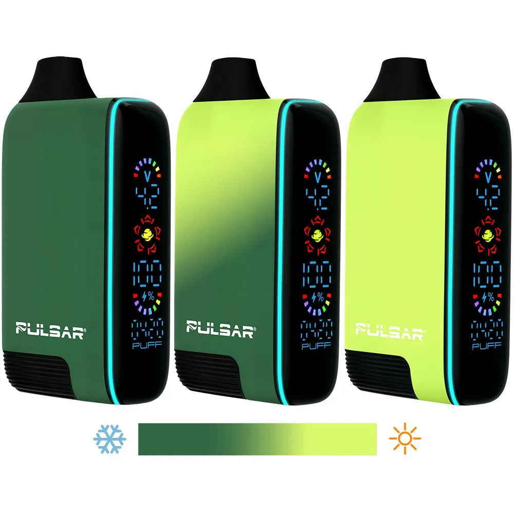 8CT DISPLAY - Pulsar 510 DL 5.0 Digital Screen Battery Thermo Series - 1000mAh / Assorted Colors, BDD Wholesale