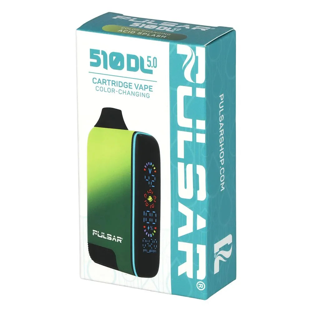 Pulsar 510 DL 5.0 Precision Voltage Control LCD Screen Vape Bar | Thermo Series | 1000mAh, BDD Wholesale