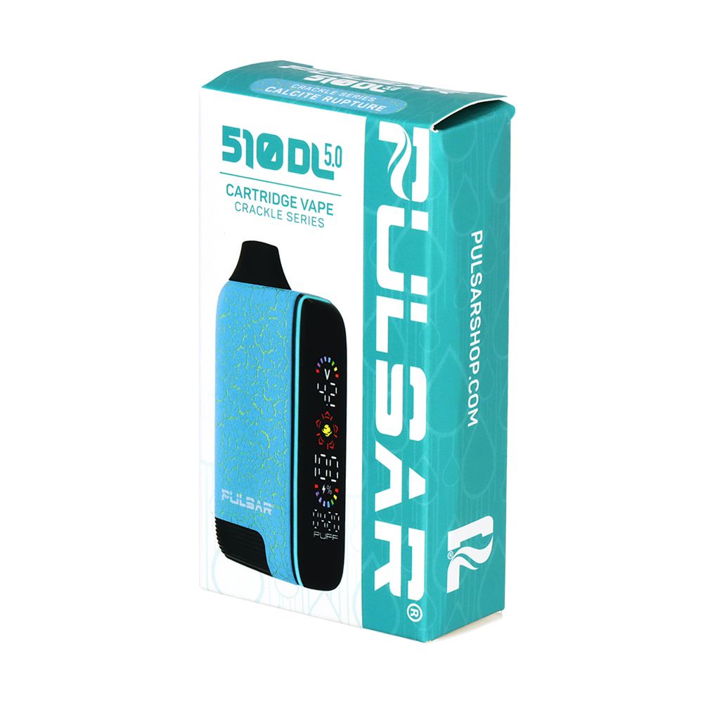 Pulsar 510 DL 5.0 Precision Voltage Control LCD Screen Vape Bar | Crackle Series | 1000mAh, BDD Wholesale