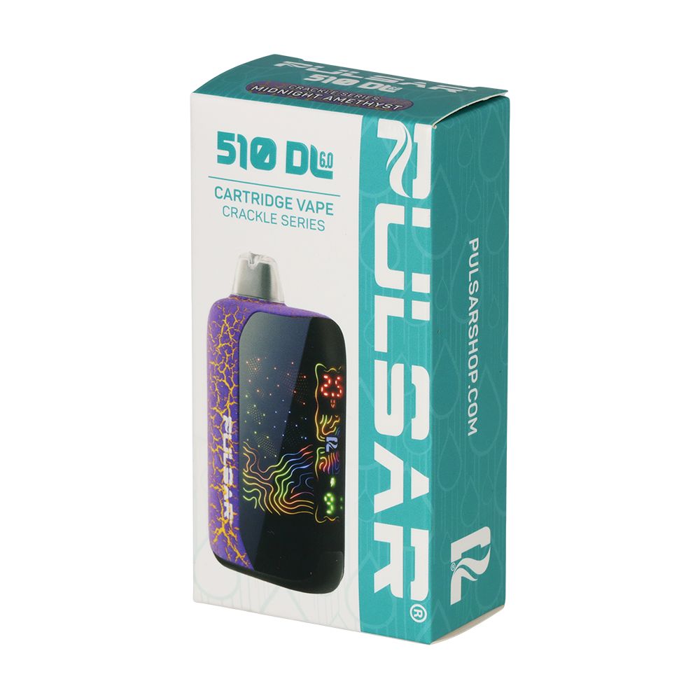 Pulsar 510 DL 6.0 Precision Voltage Control LCD Screen Vape Bar | Crackle Series | 1000mAh, BDD Wholesale