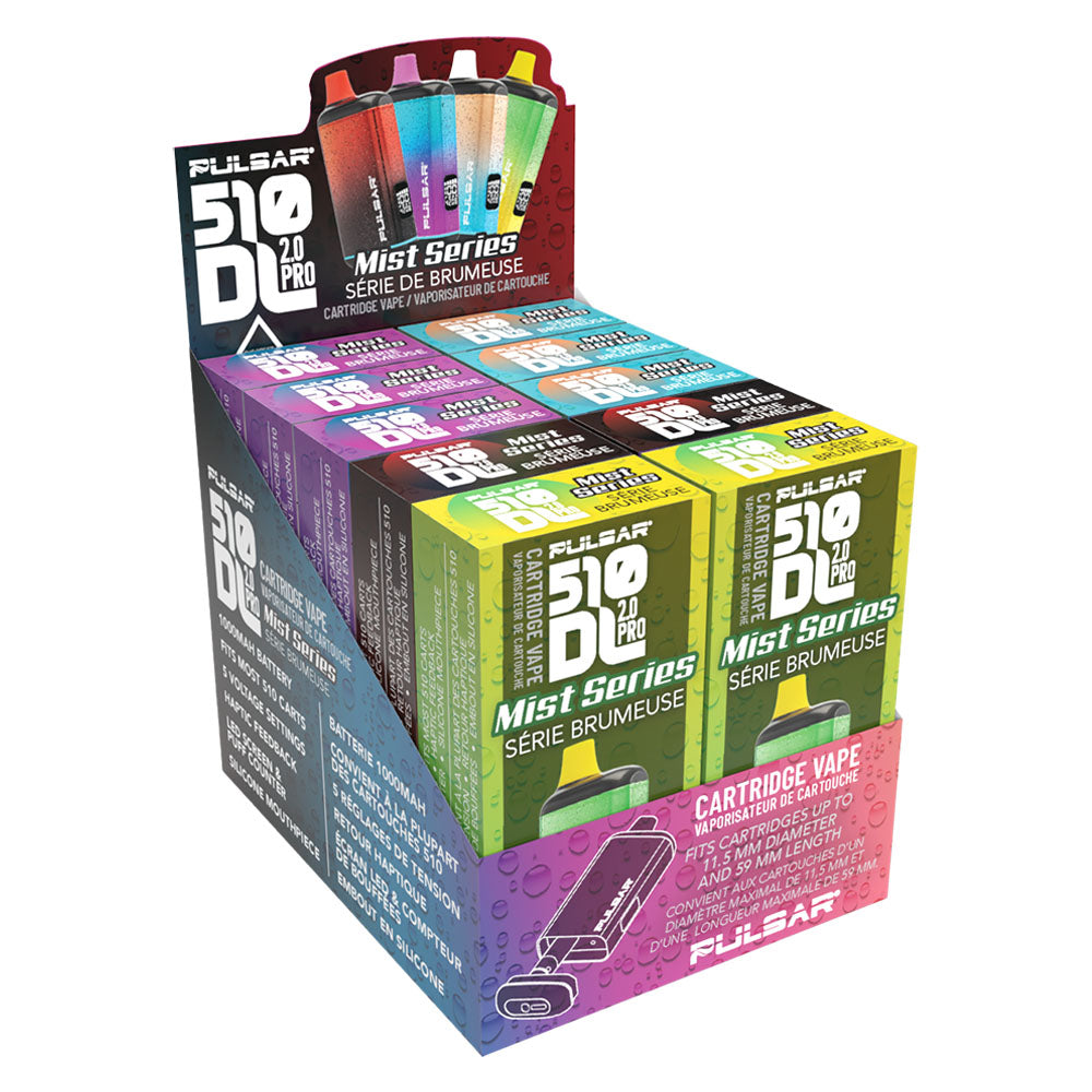 Pulsar 510 DL 2.0 Pro VV Vape Bar | Mist Series | 1000mAh, BDD Wholesale