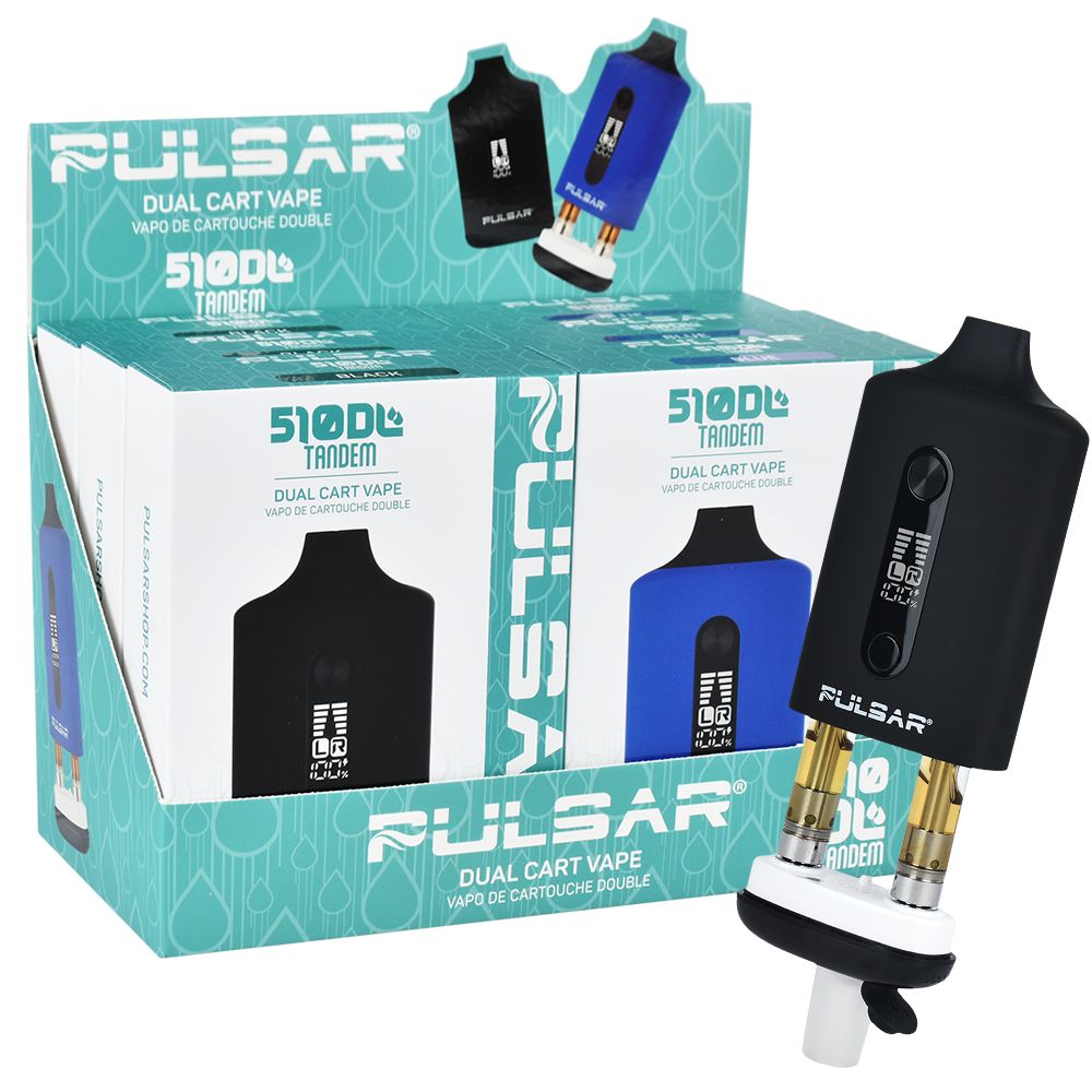 Pulsar 510 DL Tandem Dual Cart Vaporizer | 650mAh, BDD Wholesale