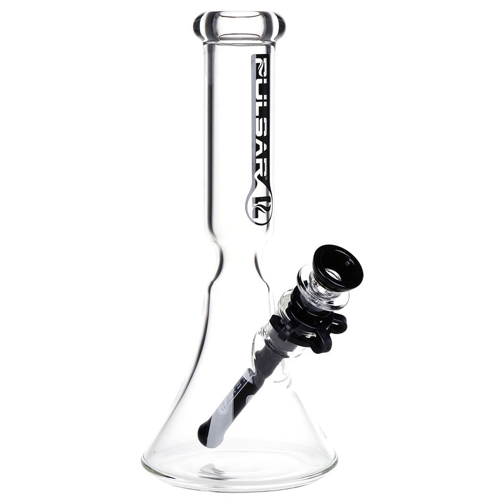 Pulsar Flared Beaker Glass Water Pipe w/ Ice Restriction - 9.75" / 14mm F, BDD Wholesale