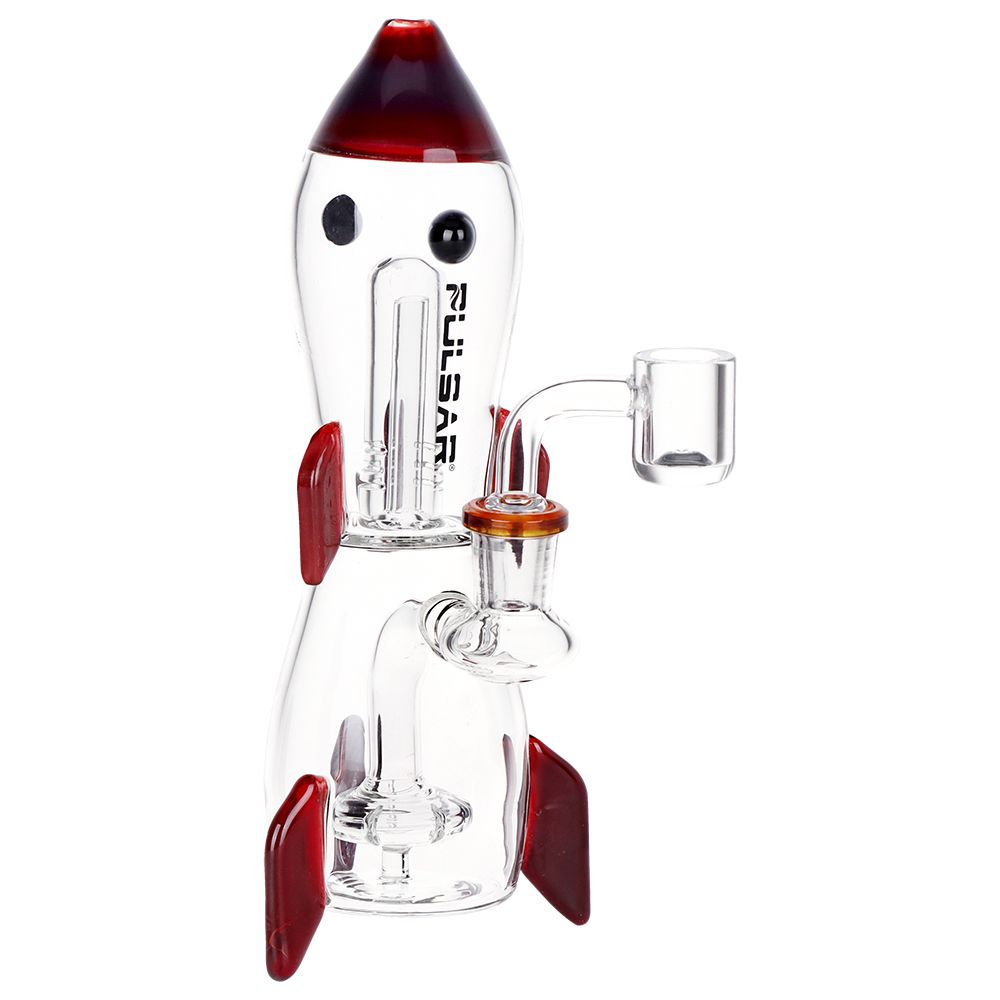 Pulsar Rocket Ship Glass Dab Rig - 8.25" / 14mm F, BDD Wholesale