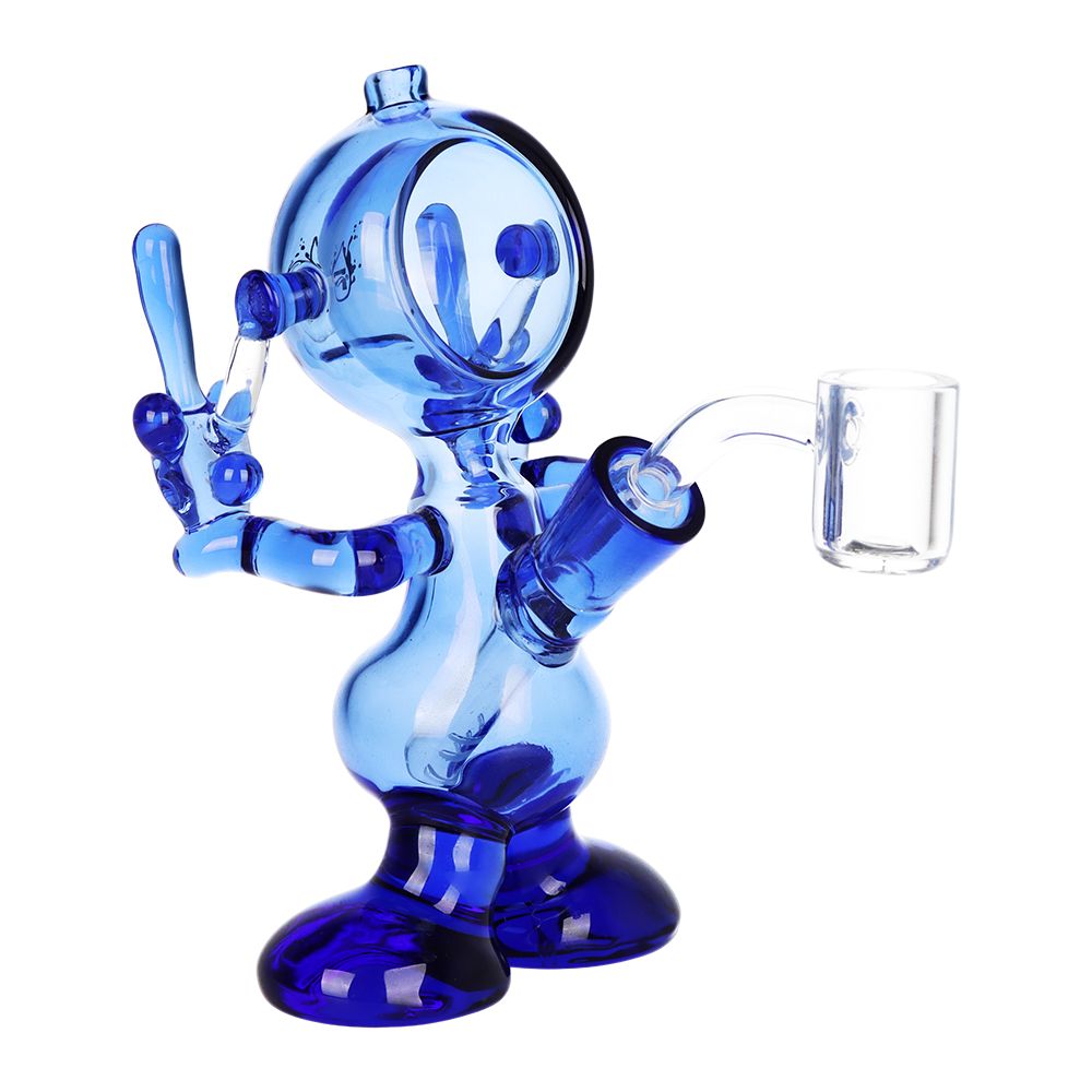 Pulsar F YOU Spaceman Glass Dab Rig - 6" / 14mm F, BDD Wholesale