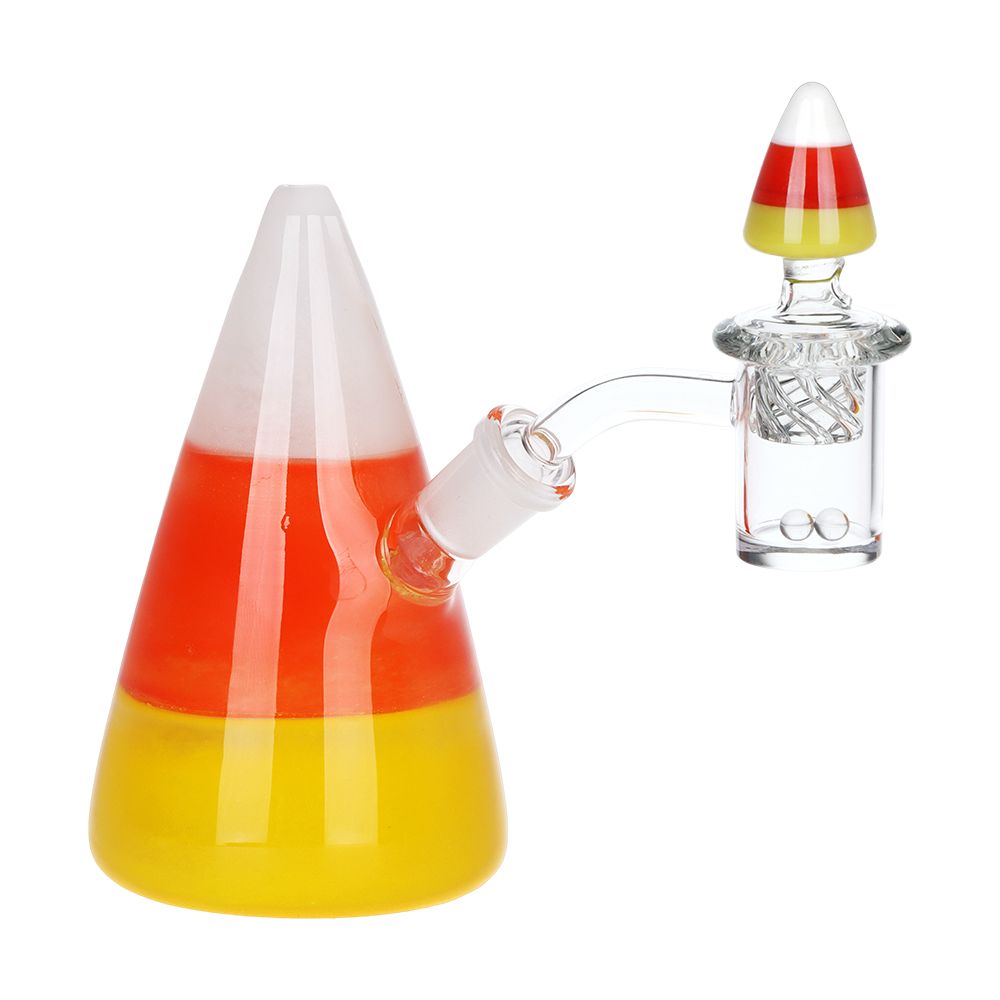 Pulsar Kandy Korn Glass Dab Rig Set - 5" / 14mm F, BDD Wholesale
