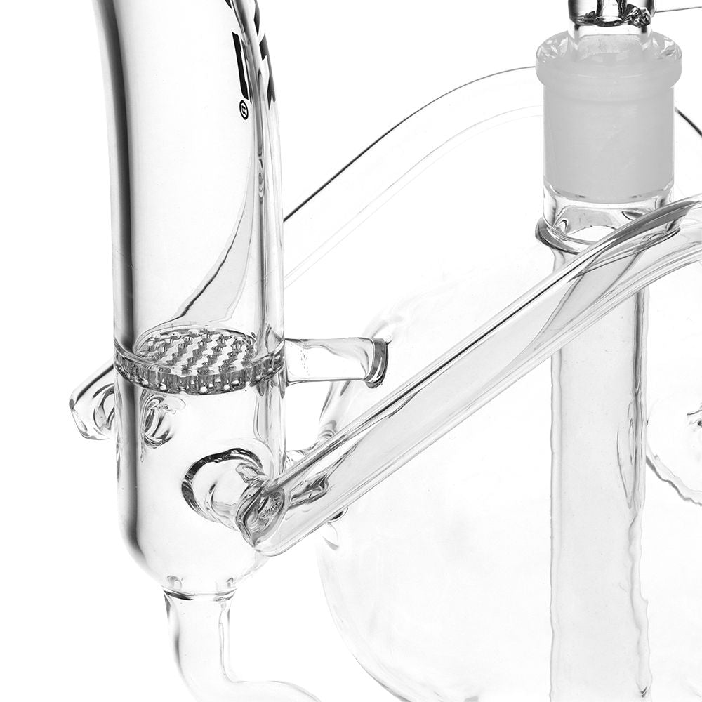Pulsar Skull Eyes Recycler Glass Water Pipe - 12.5" / 19mm F / Clear, BDD Wholesale