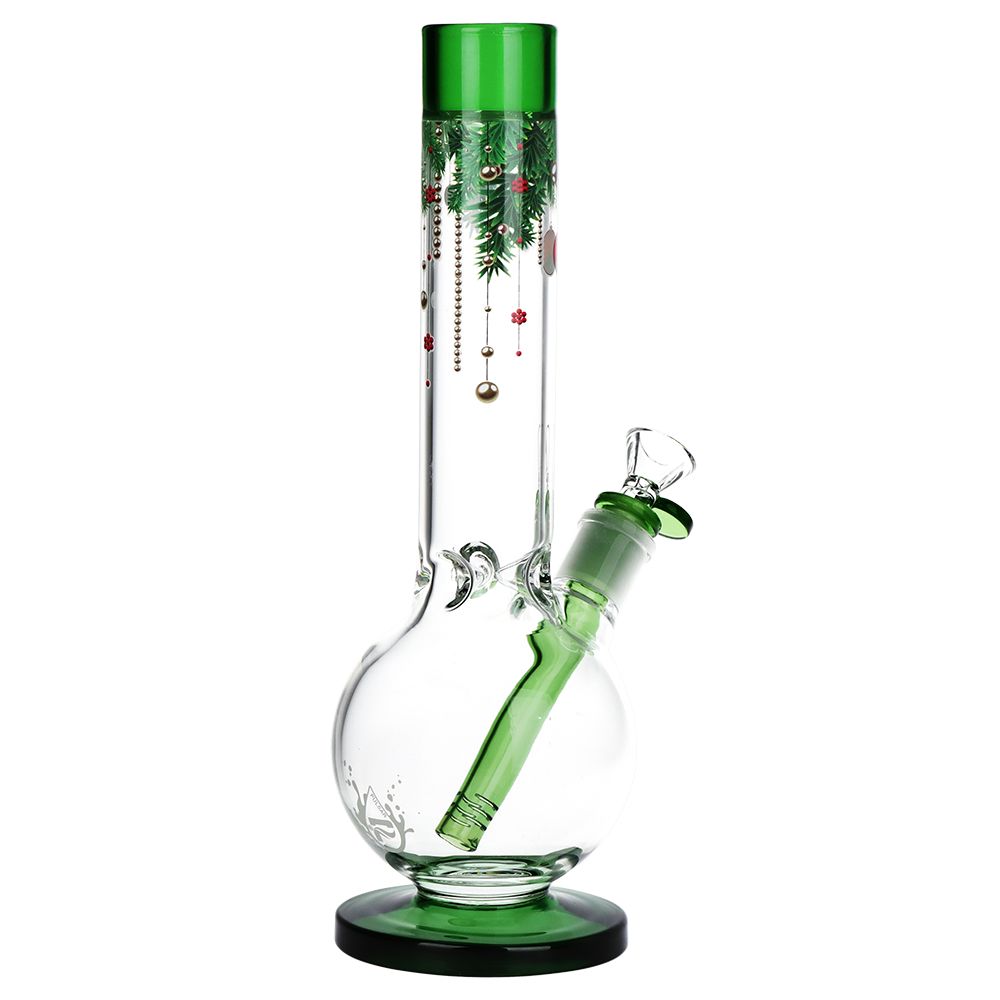 Pulsar Christmas Time Glass Bubble Base Water Pipe - 11.75" / 14mm F, BDD Wholesale