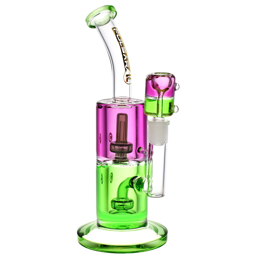 Pulsar Bicolor Glycerin Chugger Water Pipe | 9.75" | 14mm F, BDD Wholesale