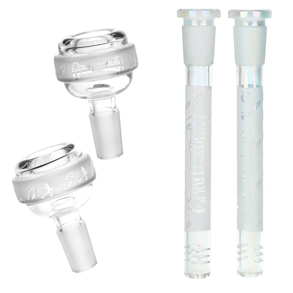 Grateful Dead x Pulsar Bolts And Skellies Straight Tube Water Pipe-15.5"/14mm F, BDD Wholesale