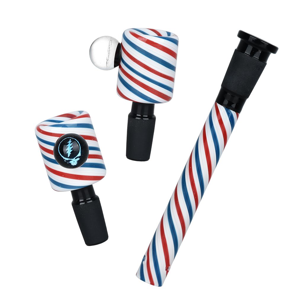 Grateful Dead x Pulsar "Liberty Beaker" Water Pipe - 15.75" / 14mm F, BDD Wholesale