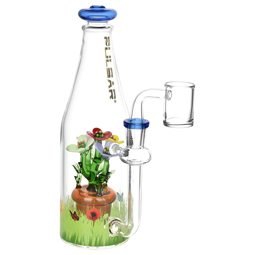 Pulsar Flower Garden Bottle Rig - 8.5" / 14mm F, BDD Wholesale