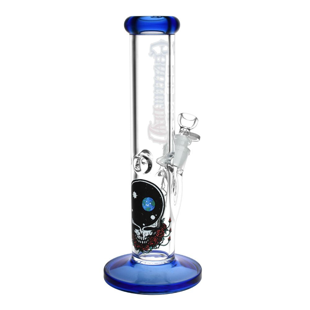 Grateful Dead x Pulsar Space Your Face Straight Tube Glass Water Pipe - 11.75" / 14mm F, BDD Wholesale