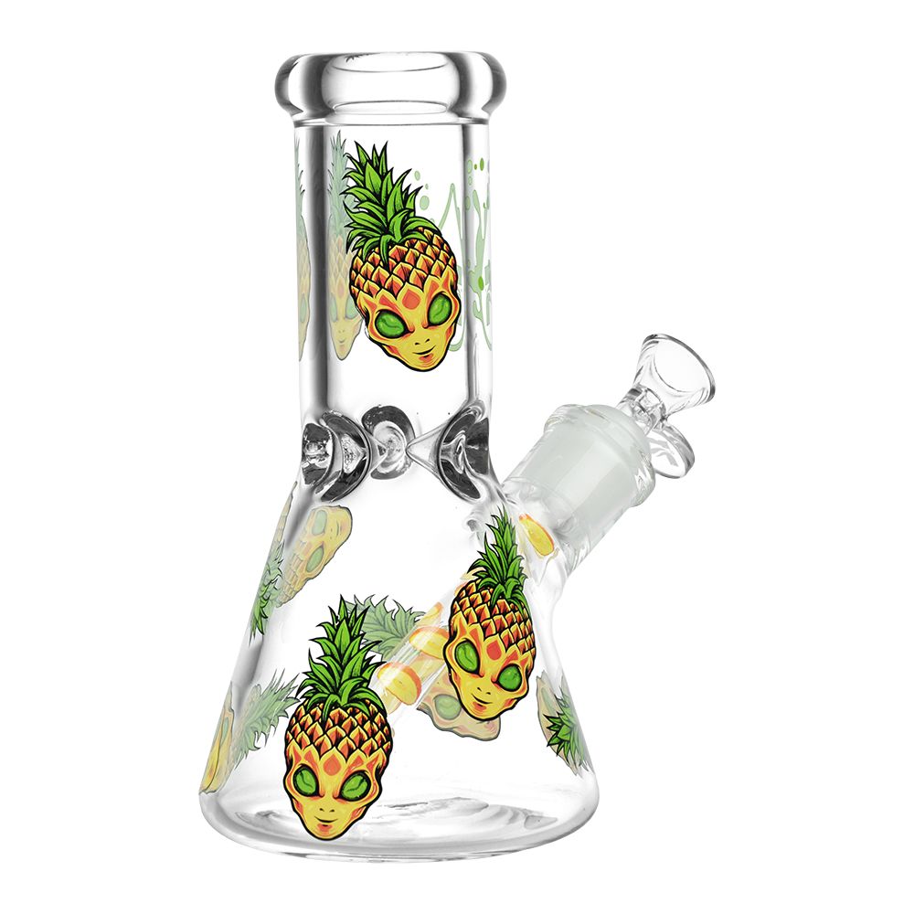 Pulsar Pinealien Design Series Glass Beaker Water Pipe - 8" / 14mm F, BDD Wholesale
