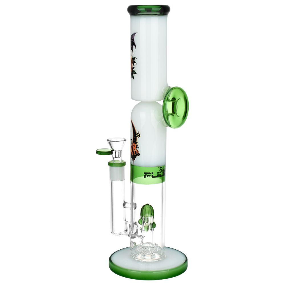 Pulsar Double Stacked Halloween Glass Water Pipe - 12.75" / 14mm F, BDD Wholesale