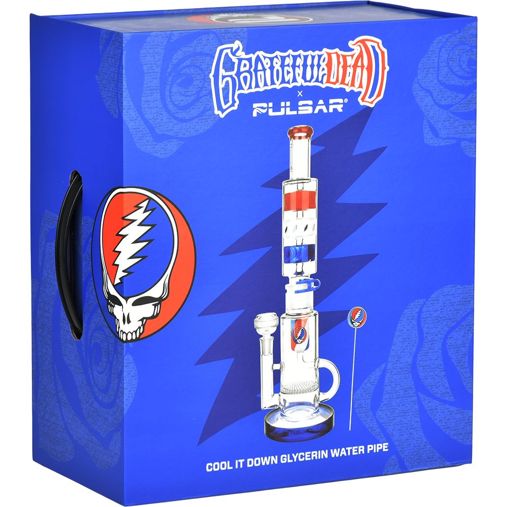 Grateful Dead x Pulsar Cool It Down Glycerin Water Pipe Kit - 16.5" / 14mm F, BDD Wholesale
