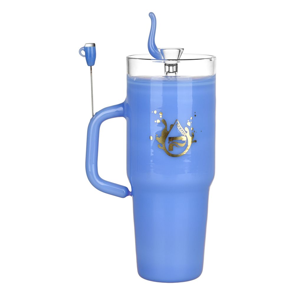 Pulsar Stonely Cup Glass Water Pipe | 8.5" | 14mm F, BDD Wholesale