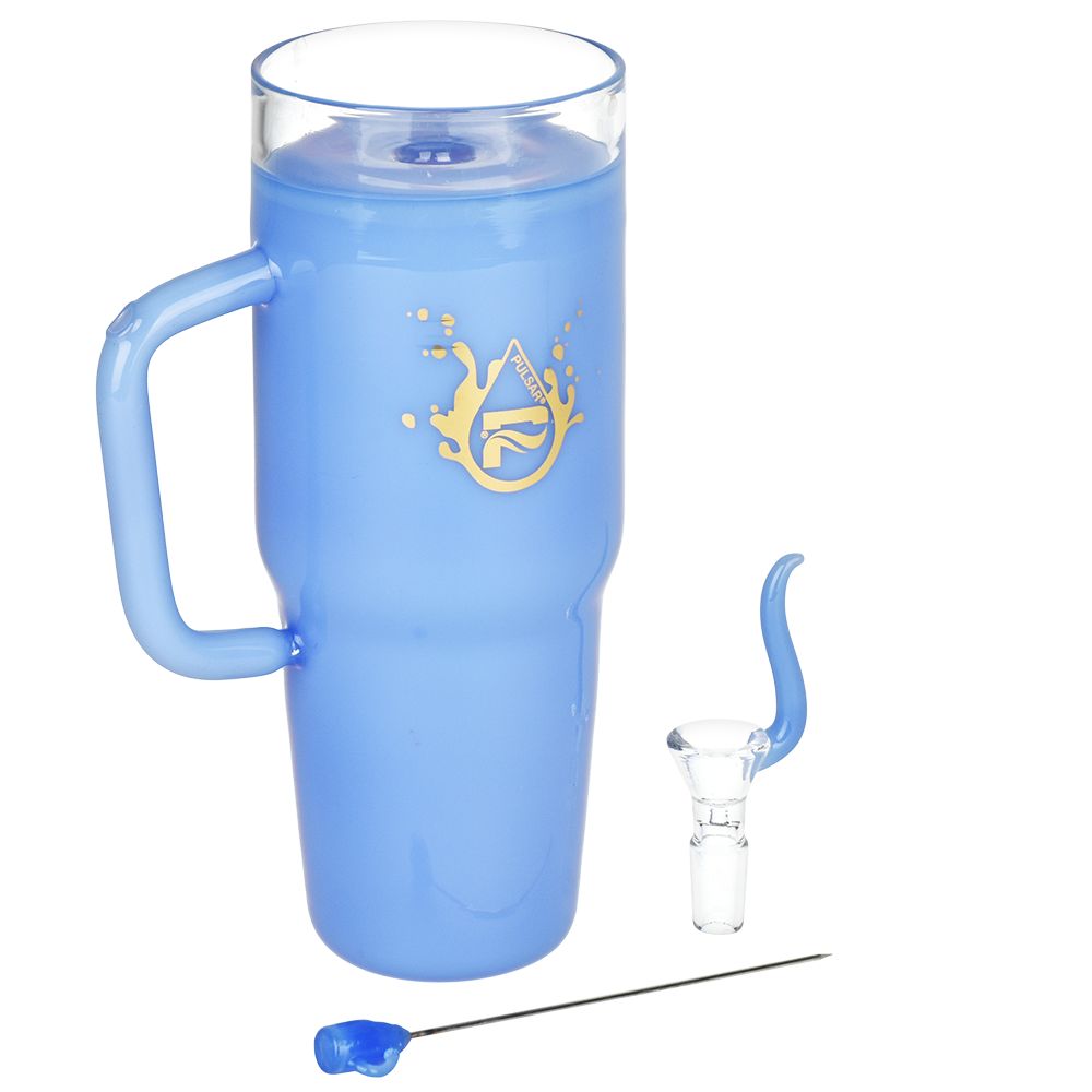 Pulsar Stonely Cup Glass Water Pipe | 8.5" | 14mm F, BDD Wholesale