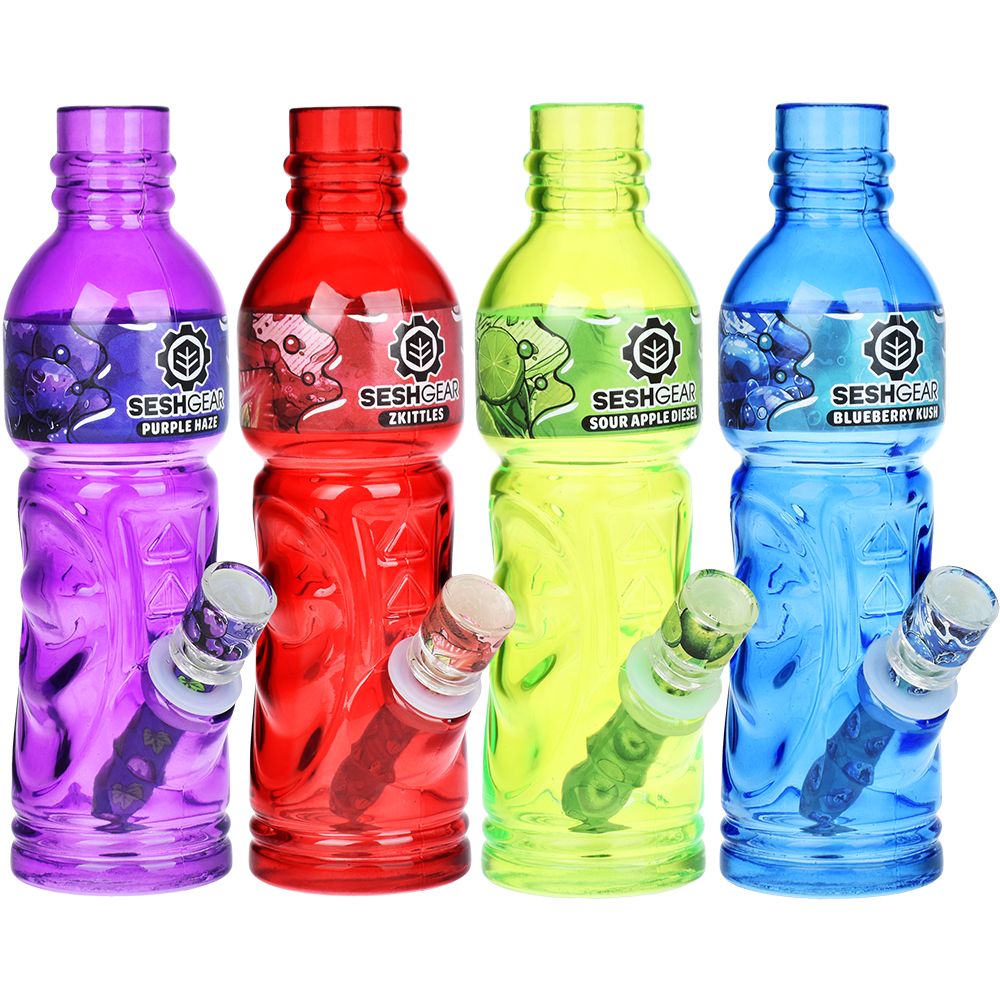 SeshGear Terpade Beverage Bottle Glass Water Pipe | 9.5" | 14mm F, BDD Wholesale