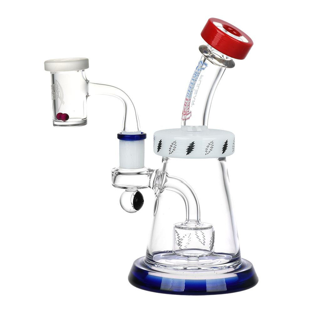 Grateful Dead x Pulsar Lightning Bell Dab Rig Set - 7.5" / 14mm F, BDD Wholesale