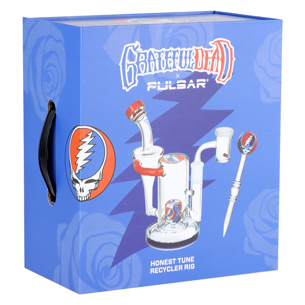 Grateful Dead x Pulsar Honest Tune Recycler Rig Set - 8.5" / 14mm F, BDD Wholesale