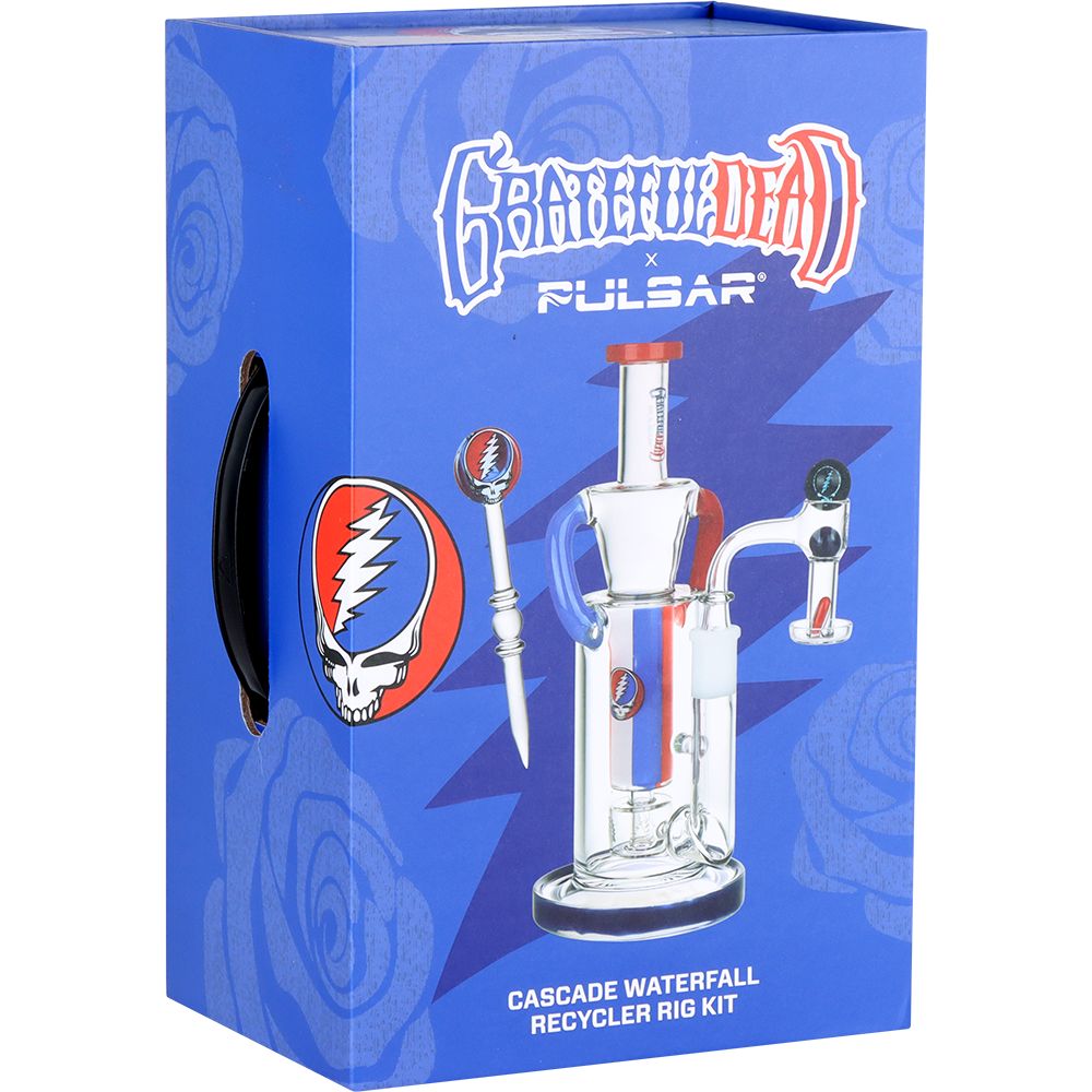 Grateful Dead x Pulsar Cascade Waterfall Recycler Rig Set - 9" / 14mm F, BDD Wholesale