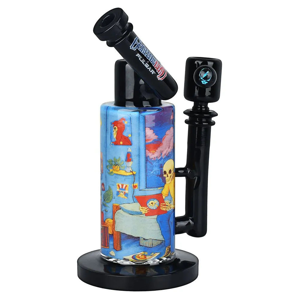 Grateful Dead x Pulsar Inside Print Water Pipe - 8.5" / 14mm F / Deadhead Dorm, BDD Wholesale
