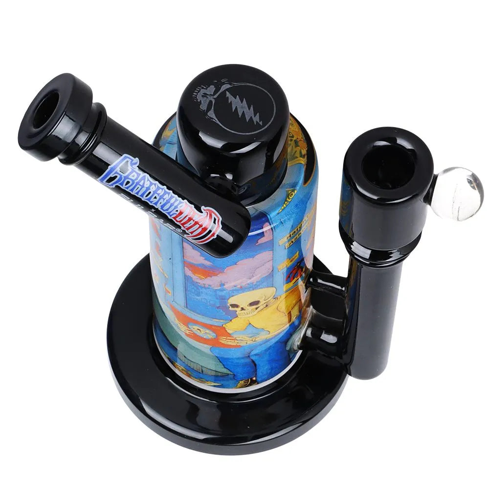 Grateful Dead x Pulsar Inside Print Water Pipe - 8.5" / 14mm F / Deadhead Dorm, BDD Wholesale